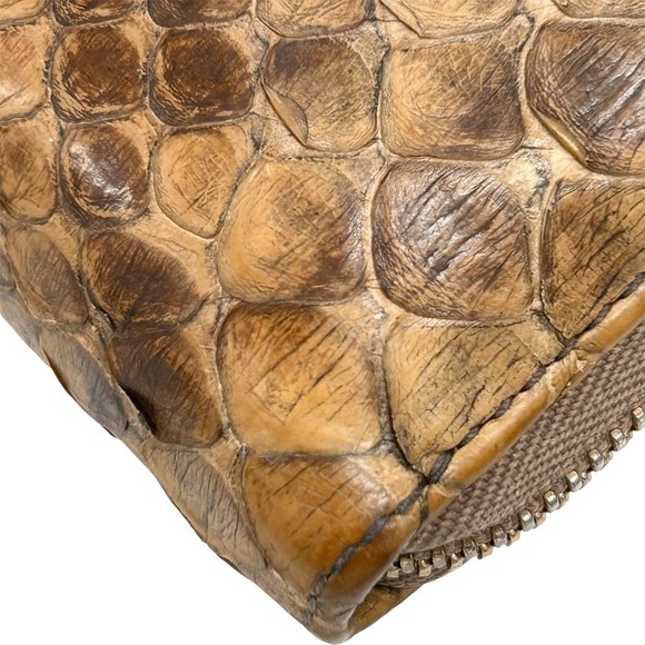 Gucci Python Zip Around Wallet Beige - Picture 9 of 13